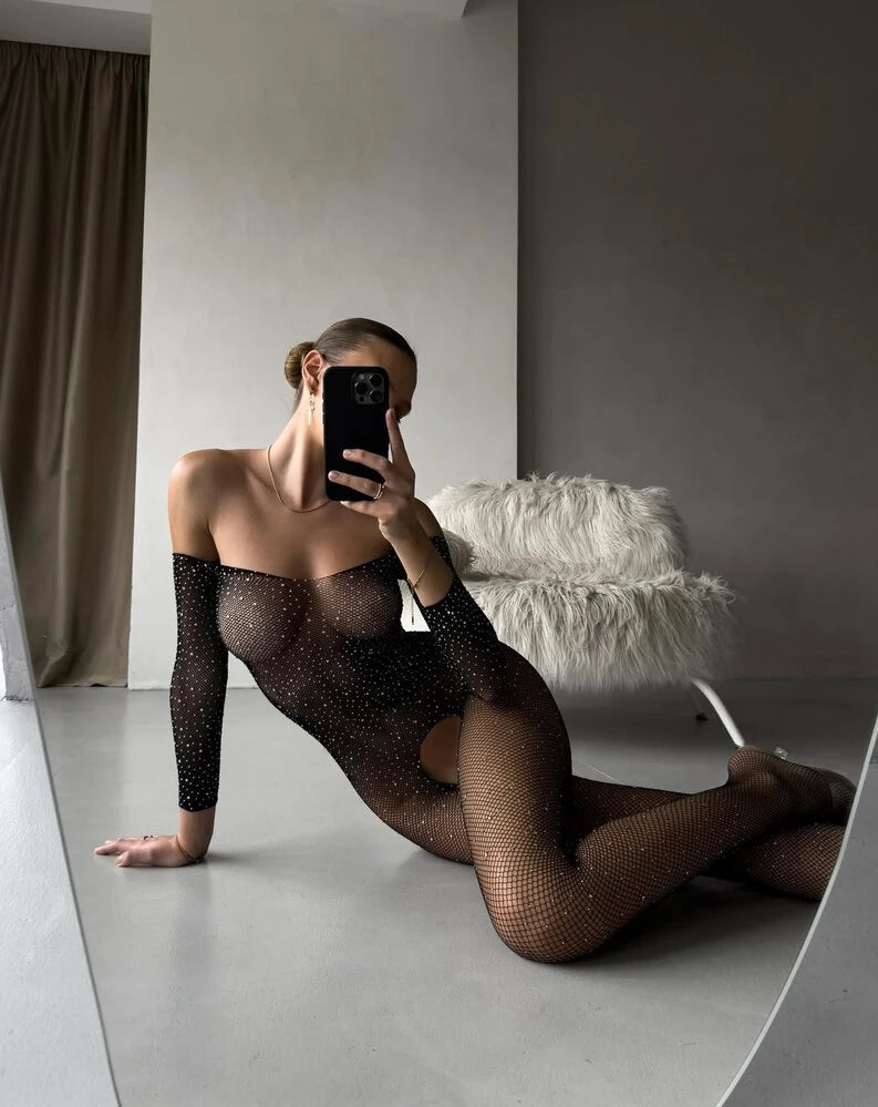 Mesie Taşlı Vucut  Çorabı İthal