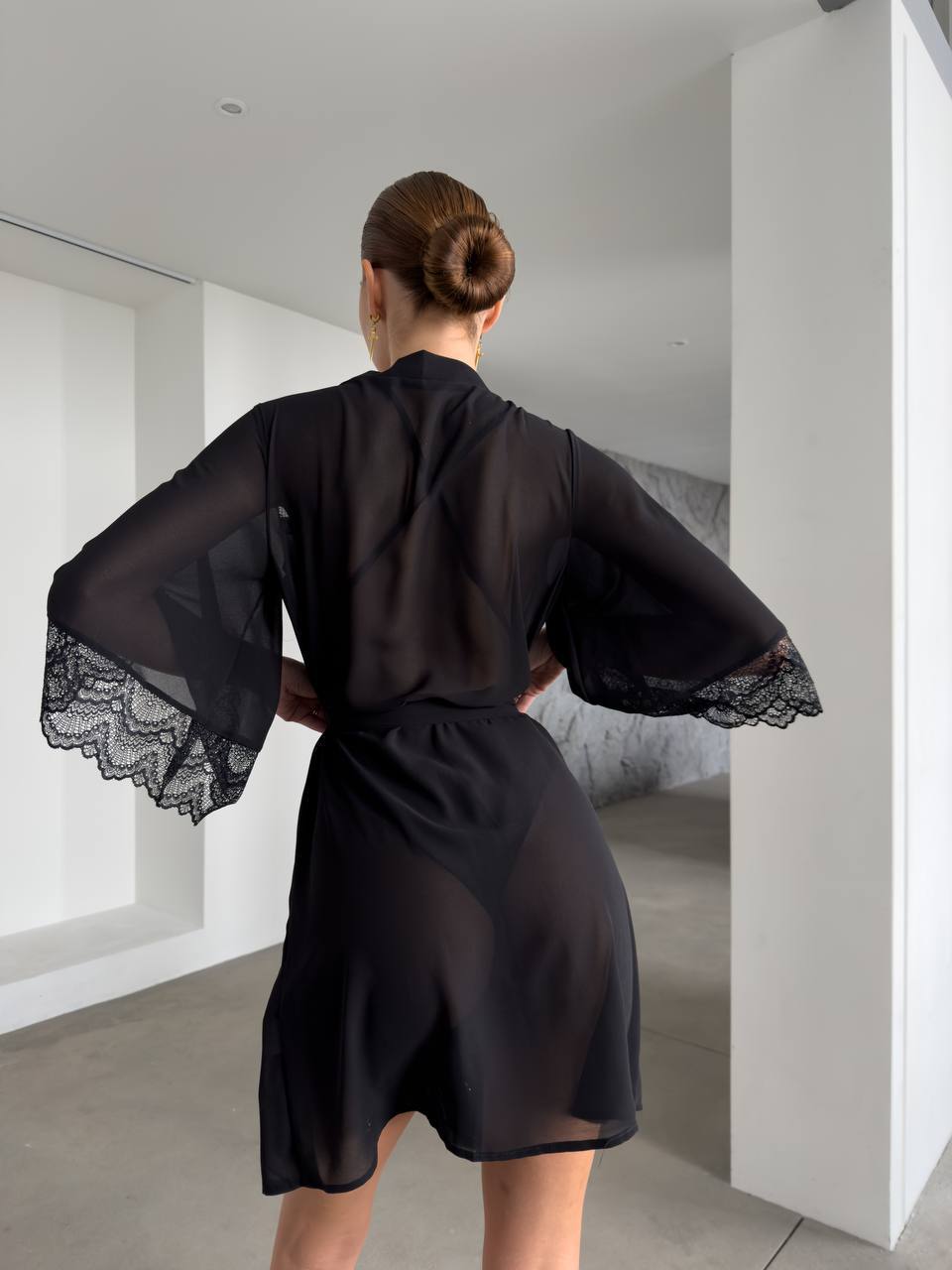 Mirage Premium Siyah Sabahlık & Bodysuit Seti