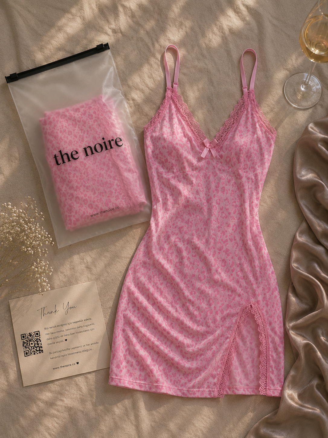Siren Pembe Babydoll (Külot Dahildir)