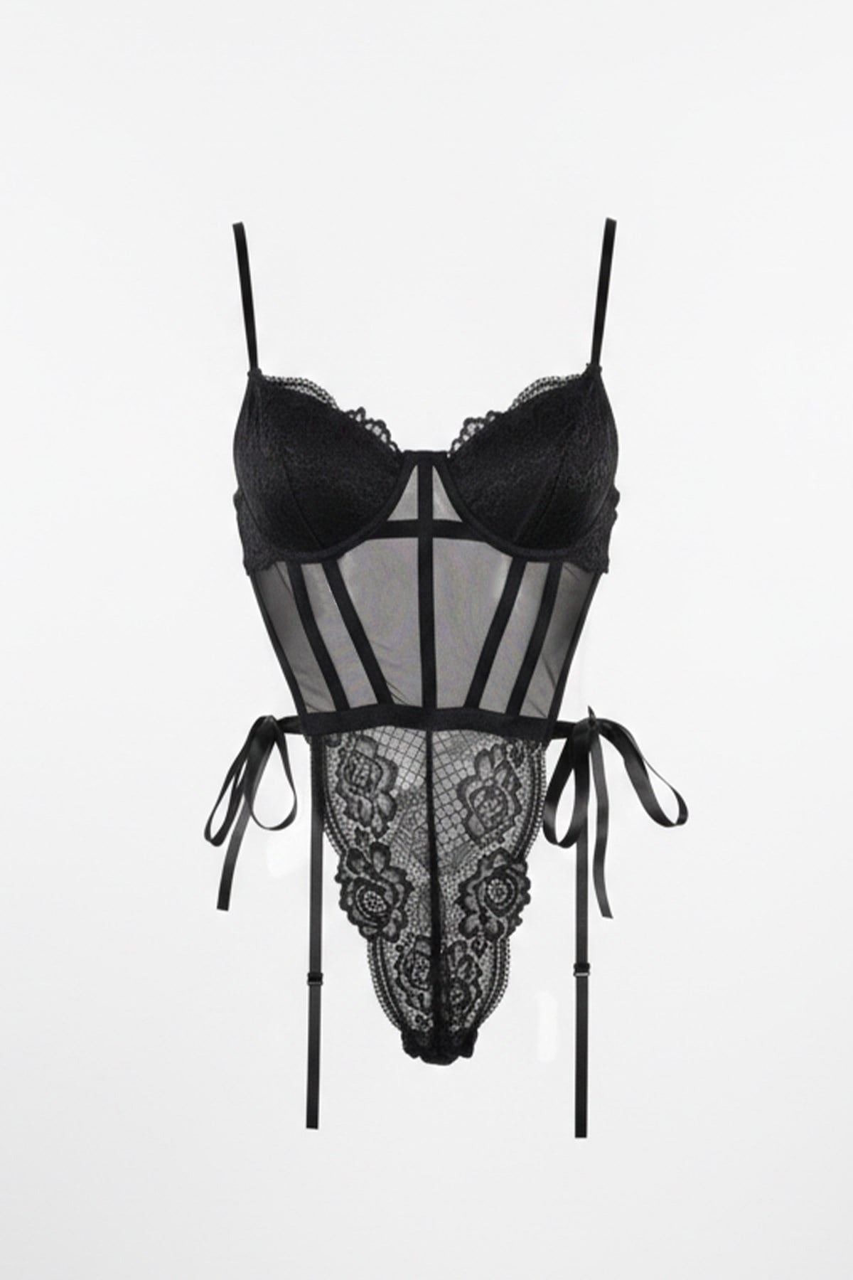Gloria Siyah Bodysuit